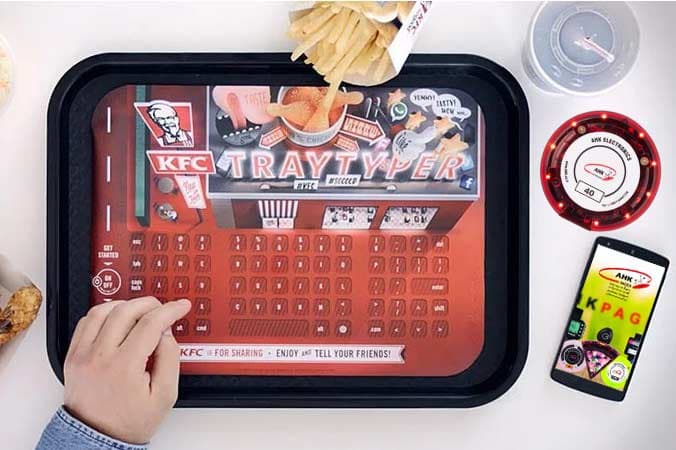 سینی هوشمند در فست فود KFC